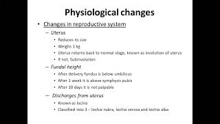 Topic Normal puerperium  Metro College of Nursing [upl. by Riba]