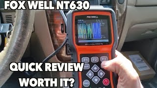 FOXWELL NT630 PRO OBD2ABSAIR BAG Code reader Is It worth it [upl. by Osrick478]