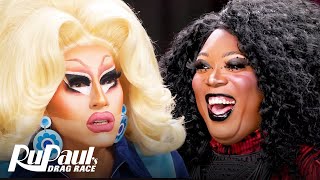 The Pit Stop S16 E03 🏁 Trixie Mattel amp BeBe Zahara Benet C’est Bon  RuPaul’s Drag Race S16 [upl. by Lodhia792]