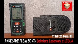 Dalmierz Laserowy PARKSIDE PLEM 50 C3 Test i Przykłady Zastosowań  Ciekawe Funkcje Trygonometryczne [upl. by Enaud14]