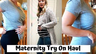 MATERNITY TRY ON  MOTHERHOOD MATERNITY amp AMAZON  27 WEEKS PREGNANT [upl. by Brier]