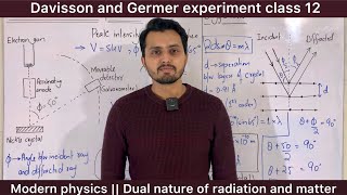 Davisson and Germer experiment class 12  Wave nature of particles  Modern physics [upl. by Atselec541]