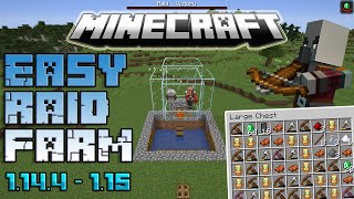 Minecraft Easy RAID FARM 114  116 Tutorial Very FAST [upl. by Ajiak]