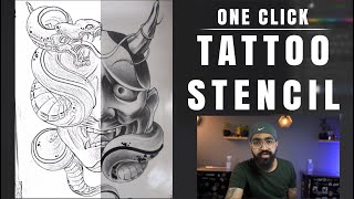 HOW TO MAKE TATTOO STENCIL EASILY [upl. by Lemej629]