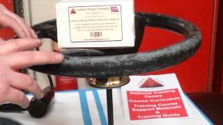 How To Restore A Leather Steering Wheel  DIY Leather steering wheel repair kit [upl. by Assenad]