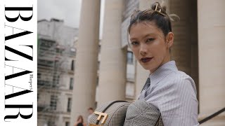 森 星 in PARIS FENDI 2022年秋冬オートクチュールコレクションへ｜ハーパーズ バザー（Harpers BAZAAR）公式 [upl. by Babita]