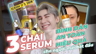 3 chai serum Bình dân “ RẤT NGON “ cho người mới bắt đầu  Công Thức Xịn An toàn  Hiệu quả [upl. by Attesoj]