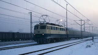 Eisregen in Dingolfing am 431987 mit 110 367 und 140 380ein Tonbild [upl. by Ikin]