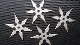 Making real Shuriken or Ninja Throwing Stars  Как сделать сюрикены [upl. by Thorin]