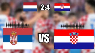 Hrvatska  Nizozemska Reakcije Srpskog i Hrvatskog Komentatora [upl. by Ahsikam89]