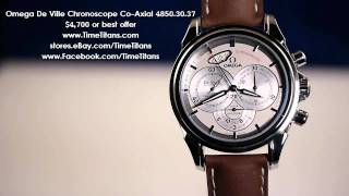 Omega De Ville Chronoscope 48503037 Caliber 3313 CoAxial Chronograph [upl. by Aicilram323]