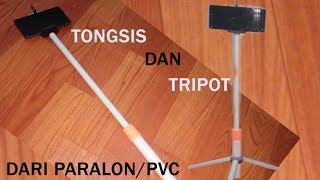 Cara membuat tongsis multi tripod sederhana dari Paralon [upl. by Quartis267]