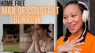 just WOW 😱🙌🏽  Home Free  Man Of Constant Sorrow Cover REACTION [upl. by Cade]