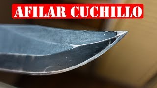 Cómo Afilar Un Cuchillo Al Extremo  Filo Que Afeita [upl. by Asaert321]