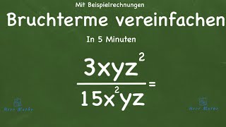 Bruchterme vereinfachen  Grundlagen [upl. by Amla]