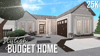 Bloxburg  Stylish Budget Home NO GAMEPASS  25k  Speedbuild [upl. by Anneh]