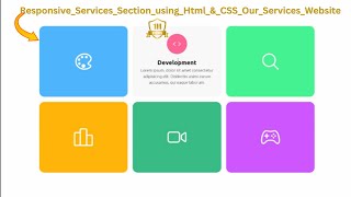 Creating a Responsive Services Section in HTML amp CSS webdevlopment html css programming [upl. by Dunc235]