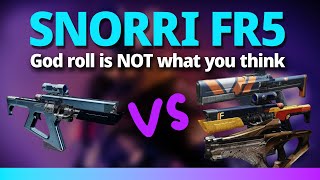 Snorri FR5 God Roll will surprise you  Best Fusion rifle in 6v6 crucible  Destiny 2 Warlock pvp [upl. by Oznecniv]