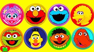 Best Kids Learning Video Sesame Street Play Doh Surprises [upl. by Ahtamas]