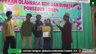 PEMBAGIAN HADIAH PEKAN OLAHRAGA SENI DAN BUDAYA PORSEBUD 2024 [upl. by Bentlee]