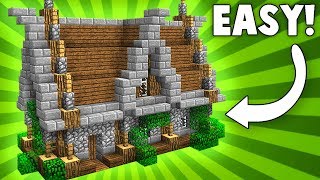 Stylish amp Compact Medieval House  Minecraft Tutorial [upl. by Eon430]