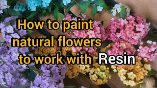 4 easy ideas for epoxy resin 4 ways to dry and dye natural flowers in resin  how to dry flowers [upl. by Efrem981]