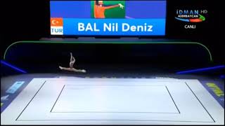 BAL Nil Deniz TUR  JUNIORS IW Aerobic Gymnastics European Championships 2019 [upl. by Flossy638]