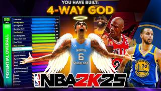 NEW quot4WAY GODquot BUILD IS THE BEST BUILD IN NBA 2K25 NEW BEST GAME BREAKING BUILD IN NBA 2K25 [upl. by Etyak]