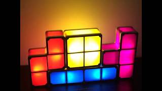 Tetris LED Desk Lamp DIY Tetris Puzzle Light [upl. by Iahcedrom605]