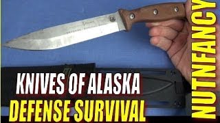 Knives of Alaska Defense Survival blade Nutnfancy review [upl. by Athal]