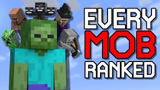 Ranking ALL 75 Mobs in Minecraft [upl. by Colbye]