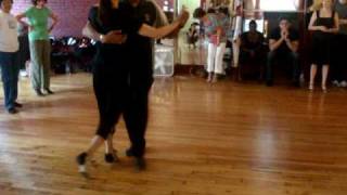 Inline Grapevine Milonga step [upl. by Ecneitap]