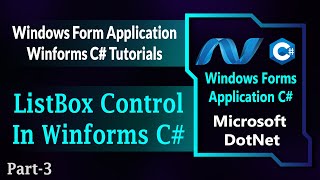 03  ListBox Control In Winforms C  ListBox In Windows Forms Application Csharp HindiUrdu [upl. by Stronski]