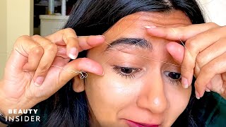 DIY Threading  Eyebrows Upper lips Chin Threading at home  self threading [upl. by Junieta]