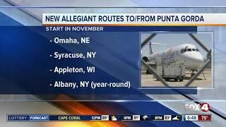 Allegiant Air is adding new Punta Gorda routes [upl. by Mendel822]