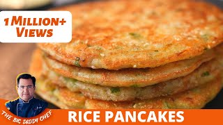 Easy Rice Pancakes Recipe For Tiffin  Healthy and Quick Breakfast Recipe  चावल और आलू का उत्तपम [upl. by Anegue]