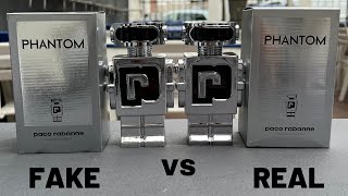 Fake vs Real Paco Rabanne Phantom Perfume 100 ml  How to spot fake Paco Rabanne Phantom Fragrance [upl. by Sisile]