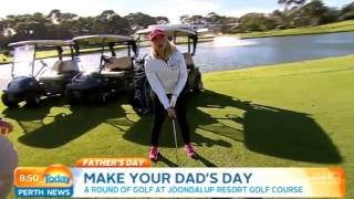 Fathers Day  Joondalup Resort Golf  Today Perth News [upl. by Sadnalor]