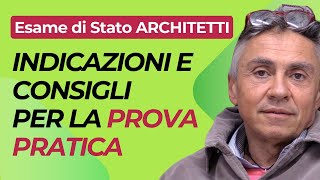 Prova pratica Esame di Stato Architetti 2024 consigli [upl. by Val]