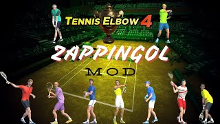 Tennis Elbow 4  Rafael Nadal VS Fabio Fognini  ZAPPINGOL MOD  Gameplay [upl. by Selrhc]