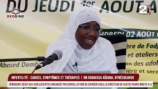 INFERTILITÉ  CAUSES SYMPTÔMES ET THÉRAPIES  DR KHADISSA AIDARA GYNÉCOLOGUE [upl. by Flanigan16]