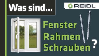 Fensterrahmenschrauben  Befestigungstechnik für Holzfensterrahmen von Fischer und Heicko German [upl. by Hattie66]