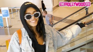 Madison Beer Speaks On Making Out With Brooklyn Beckham amp Their Relationship Status At LAX Airport [upl. by Eskil]