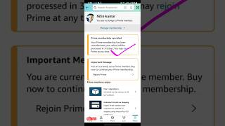 amazon prime membership cancel kaise kare how to cancel amazon prime and get a full refund amazon [upl. by Jere]