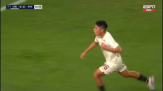 Gol de Quispe  Universitario vs Gimnasia [upl. by Naimaj]