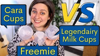 Freemie VS CaraCups VS Legendairy Milk Cups  Handsfree pumping cups comparison [upl. by Tse]