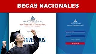 Tutorial para llenar el formulario del MESCYT  Becas Nacionales [upl. by Ymeon]