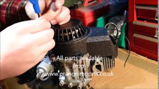 Change Pull Start Mini Moto Mini Dirt Mini ATV 49cc 50cc 2 Stoke Engine [upl. by Lerrad107]