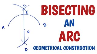 How to bisect an arc [upl. by Enitnatsnoc]