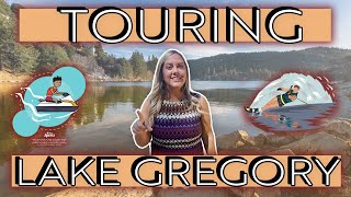 Crestline California Neighborhoods  Touring Lake Gregory [upl. by Ru]